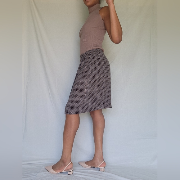 Charter Club Dresses & Skirts - Women's Wrap Around Charter Club Elegant Black Patterned Skirt